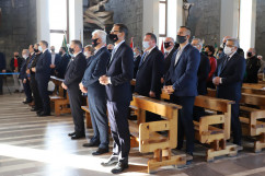 Obchody 41. rocznicy podpisania Porozumienia Jastrzębskiego - uczestnicy mszy świętej /fot. A. Księżnik/