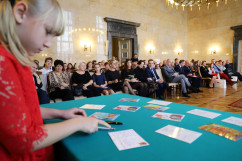 Galeria zdjęć z finału konkursu „Pocztówka na sto lat – moja Niepodległa” oraz wernisażu prac /fot. Anna Karendał/