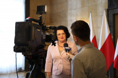 Galeria zdjęć z briefingu prasowego dot. odbudowy linii kolejowej nr 182 z Tarnowskich Gór do Zawiercia /fot. A. Księżnik/