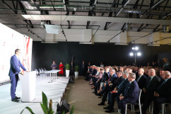 Fotogaleria składająca się ze zdjęć z uroczystego podsumowania przez Premiera Mateusza Morawieckiego dwóch lat realizacji Programu dla Śląska. Przemówienie Premiera/fot. I. Matuszewska