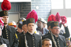 Zdjęcia z uroczystości odsłonięcia tablicy upamiętniającej tragiczną śmierć górników w KWK Zofiówka /fot. A. Kucharzewska/