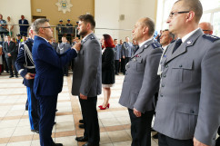 Zdjęcia z uroczystych obchodów 20-lecia powstania Szkoły Policji w Katowicach z udziałem I wicewojewody śląskiego /fot. Anna Herz/
