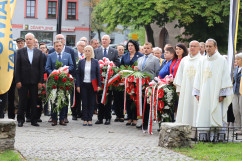 Zdjęcia z uroczystości w związku z 39. rocznicą strajku w tarnogórskim FAZOSie /fot. A. Karendał/