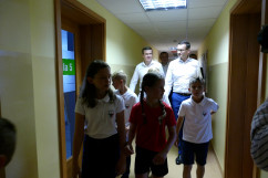 Wizyta premiera Mateusza Morawieckiego w Szkole Mistrzostwa Sportowego w Tychach /fot. A. Kucharzewska/
