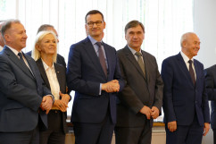 Fotorelacja z uroczystości w Centralnej Stacji Ratownictwa Górniczego w Bytomiu z udziałem Premiera Mateusza Morawieckiego/fot. I. Matuszewska