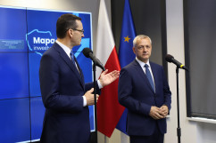 Wizyta premiera Mateusza Morawieckiego w Centrum Symulacji Medycznej w Zabrzu /fot. A. Księżnik/