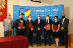 Wizyta wojewody śląskiego w powiecie żywieckim /fot. A. Księżnik/