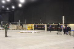 Galeria składająca się ze zdjęć z wizyty Prezesa Rady Ministrów Mateusza Morawieckiego w województwie śląskim. Premier wizytował budowę szpitala tymczasowego w MCK w Katowicach/fot. I. Matuszewska