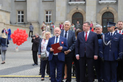 Obchody 231. rocznicy uchwalenia Konstytucji 3 maja - uczestnicy uroczystości z okazji 231. rocznicy uchwalenia Konstytucji 3 maja /fot. ŚUW/