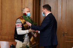 Uroczystość nadania tytułu Aktywnego Seniora 2020 fot. A. Księżnik