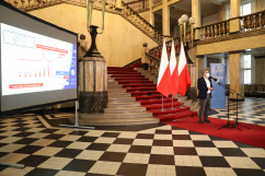 Briefing dot. aktualnej sytuacji epidemiologicznej /fot.  A. Księżnik/