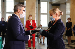 Wręczenie odznaczeń państwowym pracownikom służby zdrowia /fot. A. Księżnik/