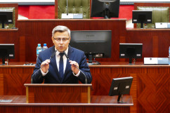 Spotkanie z dyrektorami szpitali ws. wsparcia dla placówek służby zdrowia /fot. B. Półrolnik/