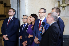 Zdjęcia z wizyty premiera Matusza Morawieckiego w Rudzie Śląskiej i Katowicach /fot. A. Kucharzewska, A. Karednał/