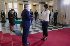 Wręczenie odznaczeń państwowym pracownikom służby zdrowia /fot. A. Księżnik/