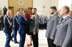 Zdjęcia z uroczystych obchodów 20-lecia powstania Szkoły Policji w Katowicach z udziałem I wicewojewody śląskiego /fot. Anna Herz/