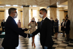 Wręczenie odznaczeń państwowym pracownikom służby zdrowia /fot. A. Księżnik/