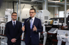 Premier Mateusz Morawiecki z wizytą w firmie Marco w Gliwicach /fot. I. Matuszewska/