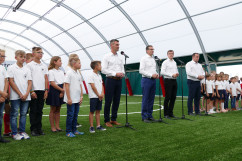 Wizyta premiera Mateusza Morawieckiego w Szkole Mistrzostwa Sportowego w Tychach /fot. A. Kucharzewska/