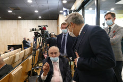 Wojewoda Śląski podczas zwiedzania Centrum/ fot. A. Kucharzewska