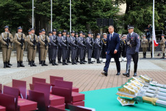 Zdjęcia z centralnych obchodów Święta Wojska Polskiego i 100. rocznicy wybuchu Powstań Śląskich w Katowicach /fot. Anna Karendał/