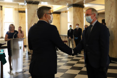 Wręczenie odznaczeń państwowym pracownikom służby zdrowia /fot. A. Księżnik/