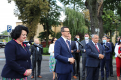 Galeria zdjęć z wizyty Prezesa Rady Ministrów Mateusza Morawieckiego w województwie śląskim. Katowice/fot. Alina Kucharzewska