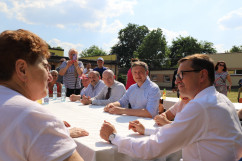 Galeria składająca się z kilkunastu zdjęć z wizyty Prezesa Rady Ministrów w województwie śląskim/fot. ŚUW