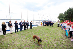 Zdjęcia z tegorocznej edycji akcji „Kręci mnie bezpieczeństwo... nad wodą” na zbiorniku Dziećkowice w Chełmie Śląskim /fot. A. Karendał/