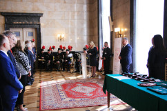 Zdjęcia z uroczystości wręczenia Krzyży Zasługi członkom i działaczom PCK /fot. Bartosz Półrolnik/