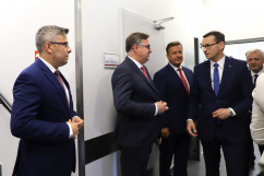 Wizyta premiera Mateusza Morawieckiego w Centrum Symulacji Medycznej w Zabrzu /fot. A. Księżnik/