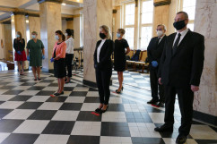 Wręczenie odznaczeń państwowym pracownikom służby zdrowia /fot. A. Księżnik/