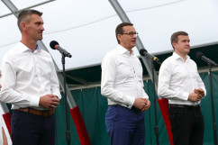 Wizyta premiera Mateusza Morawieckiego w Szkole Mistrzostwa Sportowego w Tychach /fot. A. Kucharzewska/
