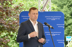 Uroczystość podpisania umowy na studium wykonalności dotyczące budowy polskiego odcinka nowej linii kolejowej między Katowicami i Ostrawą /fot. A. Kucharzewska/