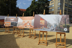 Obchody Narodowego Dnia Powstań Śląskich - wizualizacje nowego budynku Akademii Muzycznej im. Karola Szymanowskiego w Katowicach /fot. ŚUW/