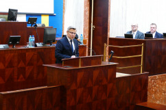 Spotkanie z dyrektorami szpitali ws. wsparcia dla placówek służby zdrowia /fot. B. Półrolnik/