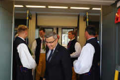 Uroczysta prezentacja powstańczego pociągu z udziałem Prezesa Rady Ministrów/fot. I. Matuszewska
