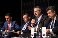 Zdjęcia z debaty na temat regionów górniczych podczas  Europejskiego Kongresu Gospodarczego /fot. A. Karendał/