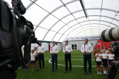 Wizyta premiera Mateusza Morawieckiego w Szkole Mistrzostwa Sportowego w Tychach /fot. A. Kucharzewska/