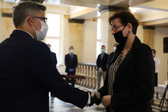 Wręczenie odznaczeń państwowym pracownikom służby zdrowia /fot. A. Księżnik/