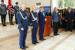 Zdjęcia z uroczystych obchodów 20-lecia powstania Szkoły Policji w Katowicach z udziałem I wicewojewody śląskiego /fot. Anna Herz/