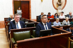 Briefing prasowy ws. wsparcia dla placówek służby zdrowia /fot. B. Półrolnik/