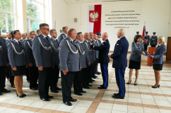 Zdjęcia z uroczystych obchodów 20-lecia powstania Szkoły Policji w Katowicach z udziałem I wicewojewody śląskiego /fot. Anna Herz/
