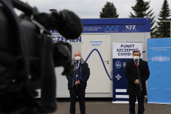 Briefing dot. majówkowej akcji szczepień /fot. I. Matuszewska/