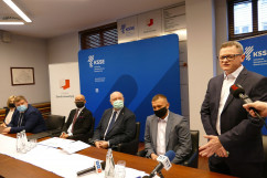 Przemawia właściciel firmy SIGMAPAK S.C./fot. A. Kucharzewska/