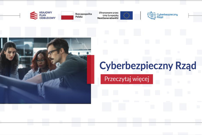 Grafika cyberbezpieczny rząd.