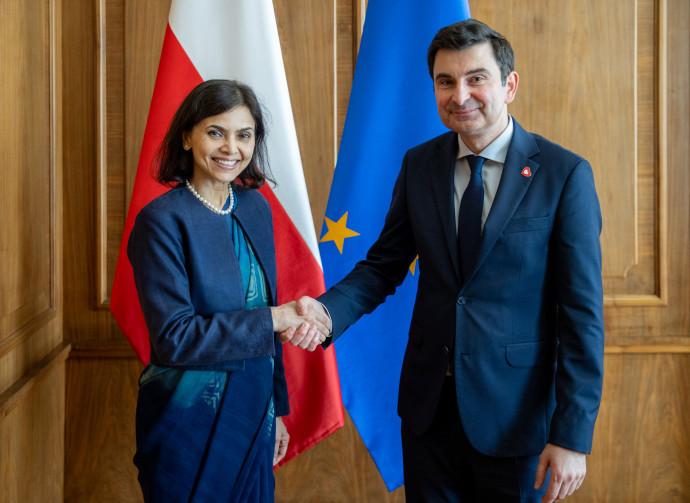 Ambsador Indii i Woejwoda Śląski/fot. ŚUW