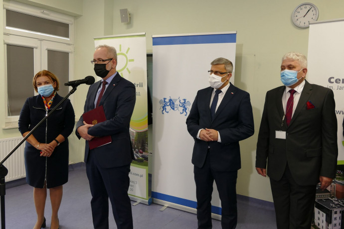 Wizyta Ministra Zdrowia w Sosnowcu - konferencja prasowa /fot. A. Kucharzewska/