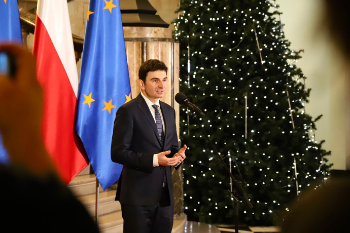 Wojewoda Śląski Marek Wójcik - briefing prasowy /fot. Biuro Prasowe ŚUW