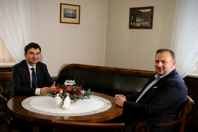 Wojewoda Śląski Marek Wójcik - spotkanie z Marszałkiem Województwa /fot. Biuro Prasowe ŚUW